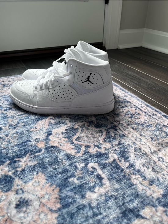 Jordan Other - Jordan White High-Top Sneakers with Black Jumpman